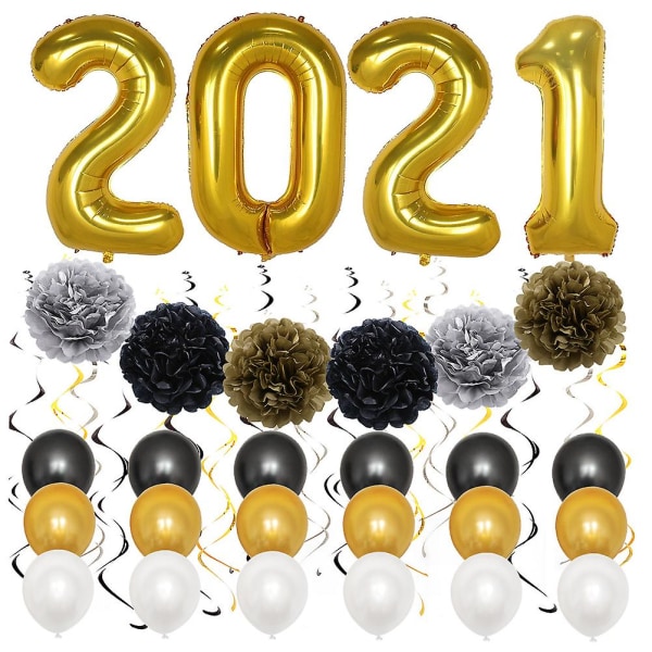 1 Set Pcs 2021 New Year Party Balloons Graduation Party Balloons Decors101cm