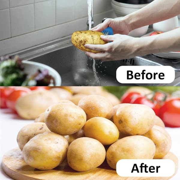 Vegetable Brush Potato Scrubber, Fruit Vegetable Cleaning Brush, Flexible