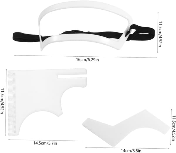Beard Hairline Guide Shaping Tool Kit Neckline Trimming Template Moustache Shaping Tool