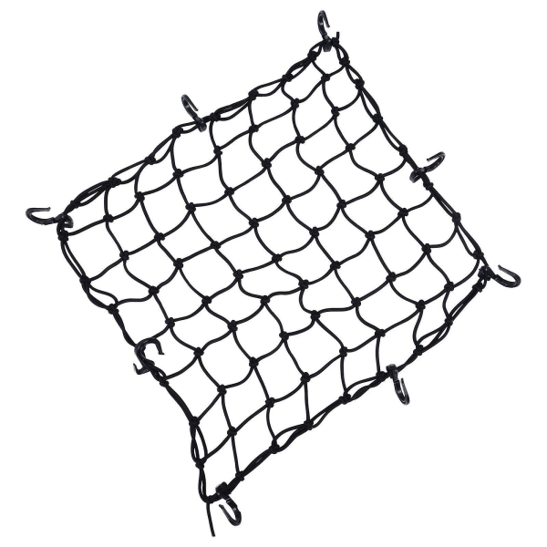 1 stk Heavy Duty Sykkel Cargo Net Praktisk Latex Motorsykkel Mesh Tank Net Svart 50X50CM Black 50X50CM