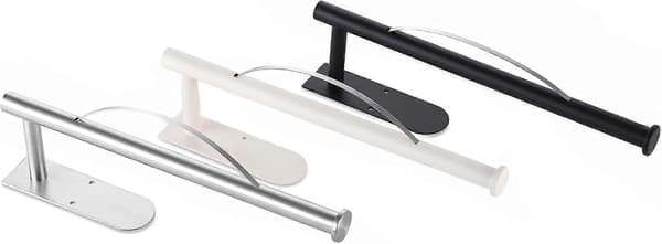 Wall-mounted paper towel holder, stainless steel, damping function, self-adhesive/screw mounting, use in kitchen and bathroom