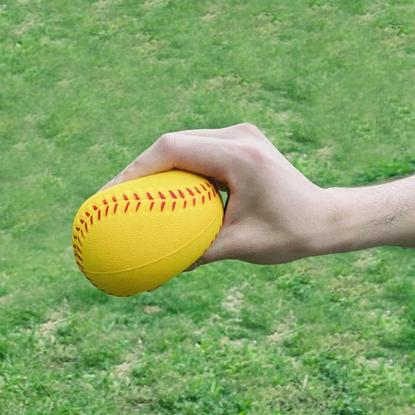 Foam Baseball Elastinen palloharjoittelu Softball Pehmeä baseball aloittelijoille tai asiantuntijoille baseball-harjoitteluun 6 kpl
