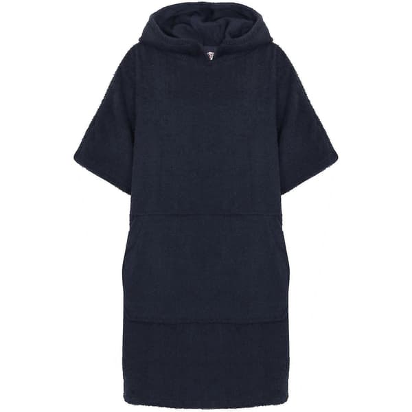 Badekåpe med hette for barn 100 % bomullsfrotté for gutter og jenter 128 Marineblå 6-9 år 128 Navy 6-9 Years