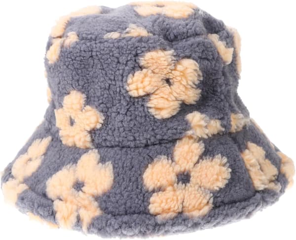 Fuzzy heklet bøttehatt for hverdagsbruk, shopping og temafester