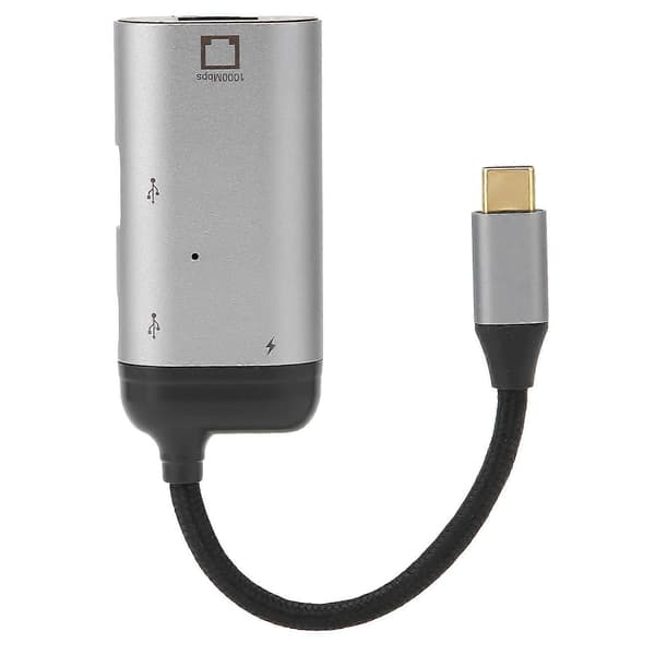JORINDO Ethernet-sovitin 3-in-1 10/100/1000 Mbps PD-pikalataus USB-RJ45-sovitin Windowsille/Androidille/OS X:lle/iOS:lle