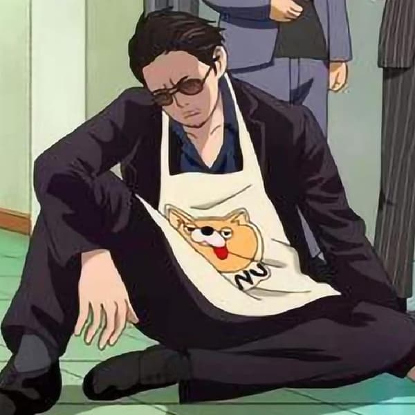 1 st Justerbart Tecknat Cosplay Köksförkläde för Matlagning Bakning Trädgårdsarbete