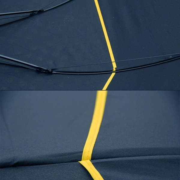 Tuulenpitävä sateenvarjo, 130 cm - Sininen