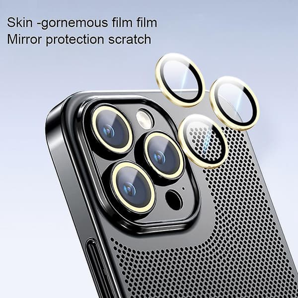 Til iPhone 13 Ice Sense Varmeafledning Galvanisering PC Telefoncover
