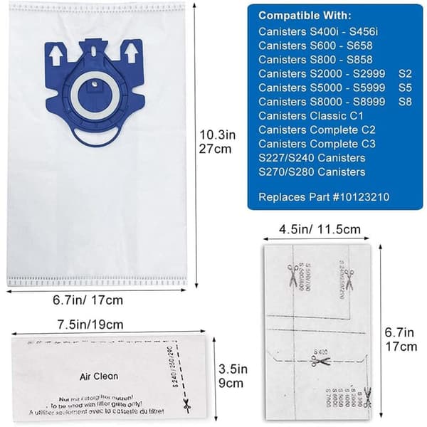 Støvsugerpose til GN Støvsuger C3, Complete C2, Classic C1, S400, S600, S800