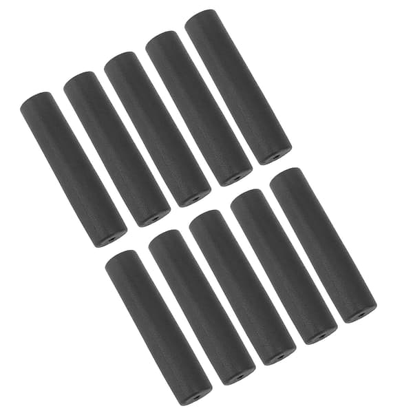 10 pcs Exercise Equipment Handle Grips Tube Wraps Handlebars Grips Protective Sleeve Black