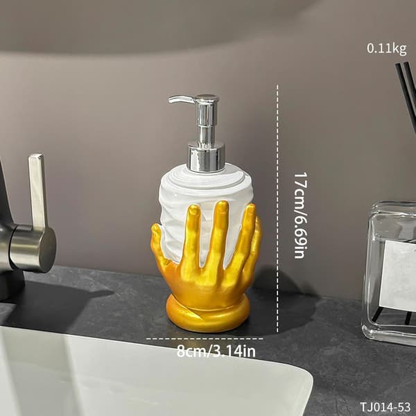 Sæbedispenser, hjerteformet hydraulisk form til håndvask, moderne flydende dispenser til køkken og badeværelse, genanvendelig tonerflaske.