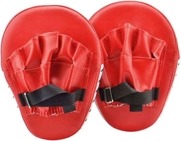 1 Pair Curved Leather Boxing Bear Claws for Martial Arts Training