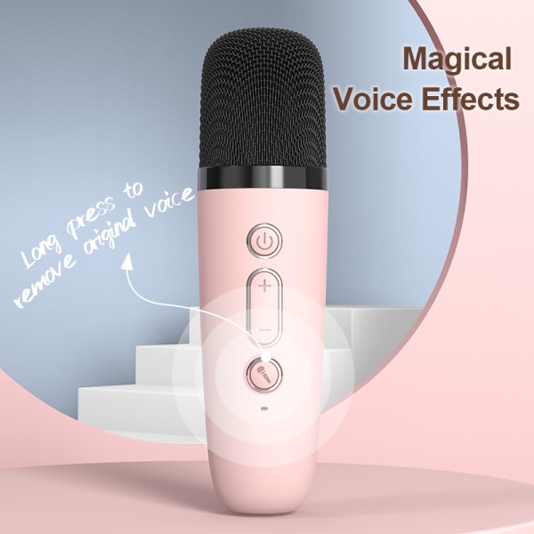 Bärbart Bluetooth karaoke ljudsystem med mikrofon, delat ljud