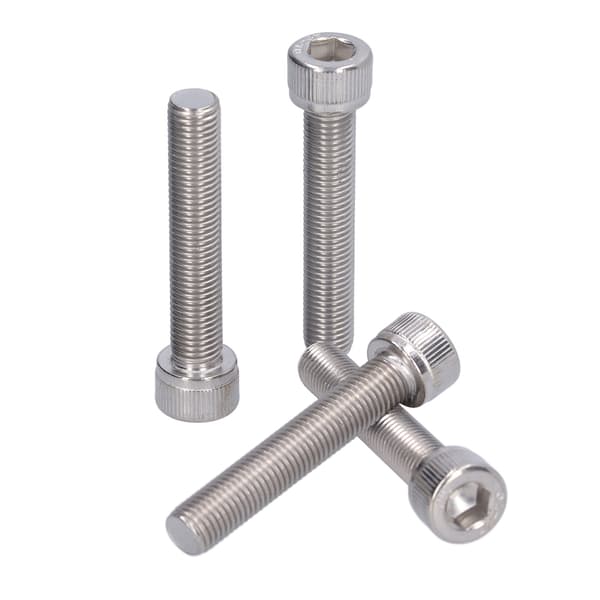 M10x55 A2 Rustfritt Stål Sekskantbolt Skrue Mutter 4 stk