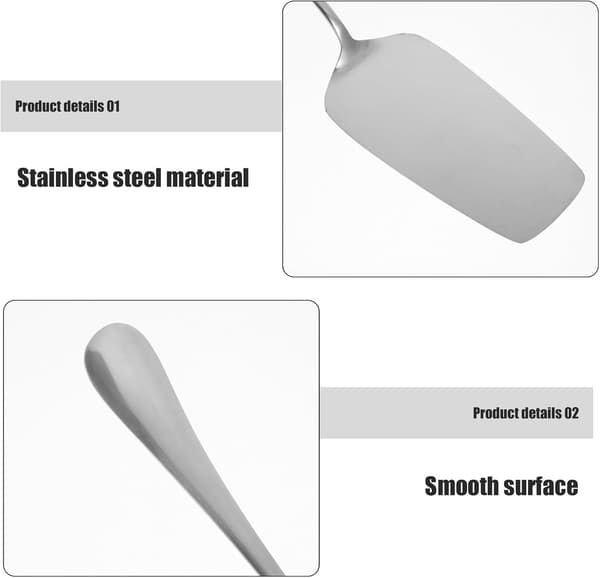 Cake Serving Tool Cake Spatula for Birthdays Stainless Steel High Durability Silver Not Easy to Deform