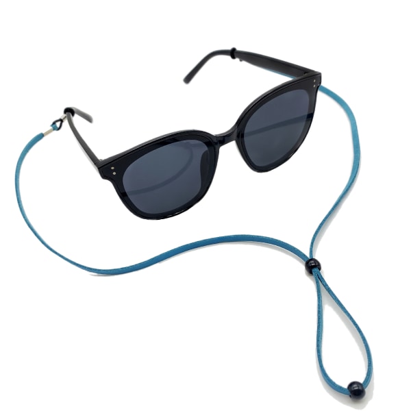 Justerbar brillestropp i PU-skinn for menn og kvinner, 27" x 0,2"