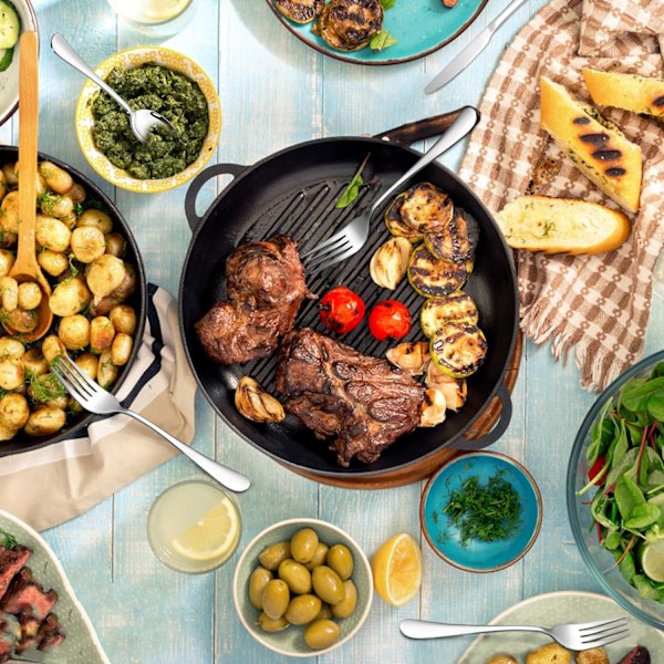Veitset ja haarukat sisältävä setti, ruokailuvälineiden setti korkealaatuisella ruostumattomasta teräksestä, pöytävälineiden setti kotiin, ravintolaan ja hotelliin