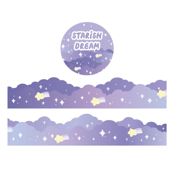 Scrapbooking og Washi Tape Uregelmessige former og papirstykker Bredde 1,18 tommer