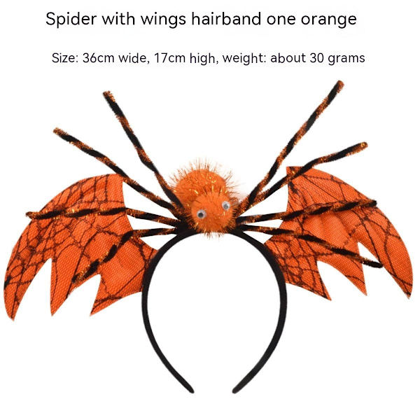 Halloween Hårband Skojig Dekorativ Spindelfladdermus Design Hårband Halloween Rekvisita