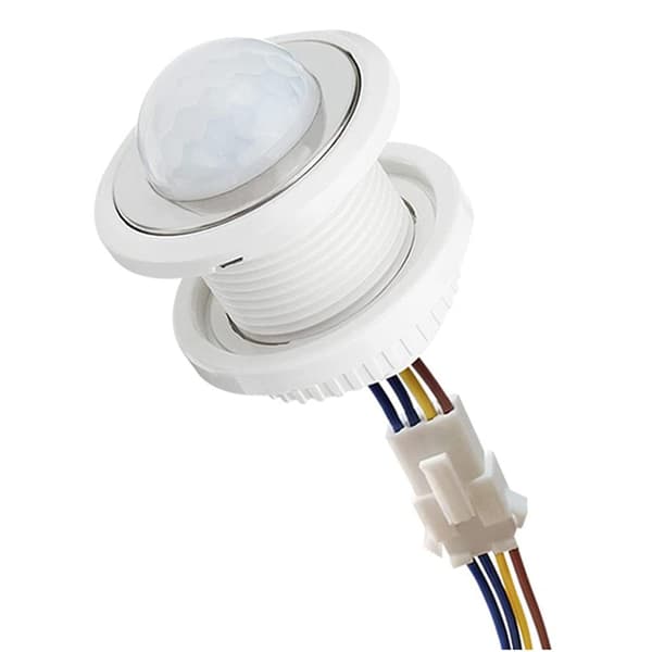 Mini rörelsesensor ljusströmbrytare 110-220v Pir-sensor Smart detektering Tidsfördröjning Justerbar Infraröd