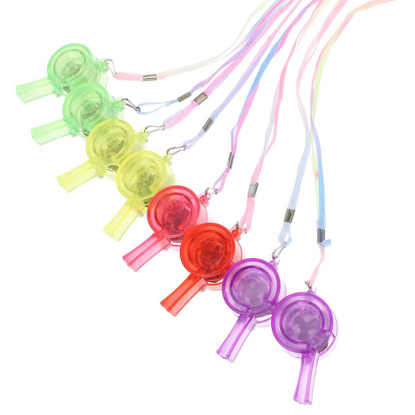 24 Pcs Glow Toys Competition Whistle Children Gifts Light Whistles The Flash GiftsRandom Color6.5X3C