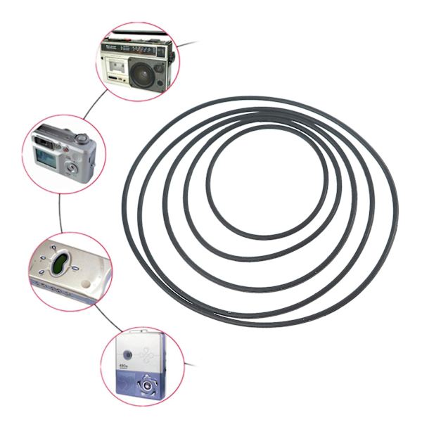 1/1,5 mm pyöreät hihnat vaihdettavat kestävät 10 kpl sekoitettuja kokoja 80-130 mm hihnat nauhureille (FMY) 1mm wide