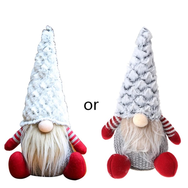 Håndlavet svenske Gnome Dolls Julegave til Børnekæreste og KæresteGrå
