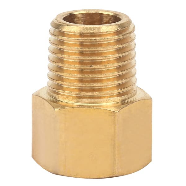 Messingrørsadapter 1/4 tomme BSPT han til 1/4 tomme NPT hun