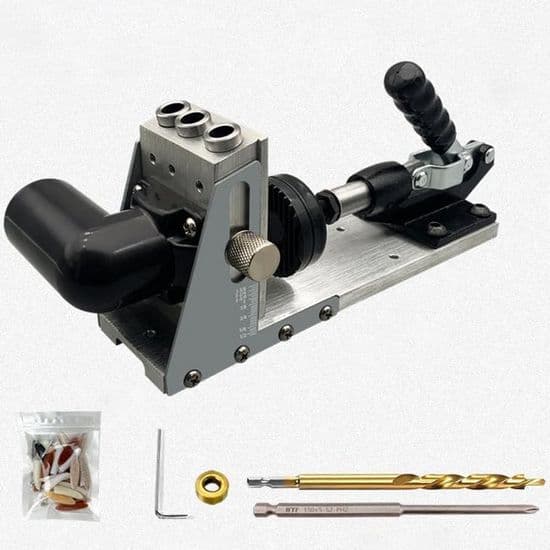 Pocket Hole Clamp Kit, Improved Metal Pocket Hole Clamping System, Professional Multi-function Clamp