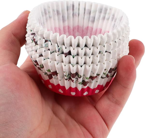 400 pcs Paper Muffin Liners Baking Cups Large Capacity High Temperature Resistant