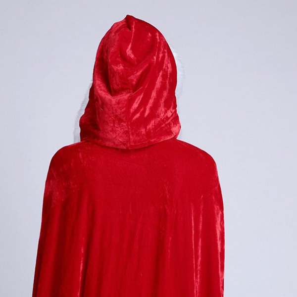 MCostumes Cosplay Kostumer Fløjlskappe Kappe Julekostume Kappe Kvinder M