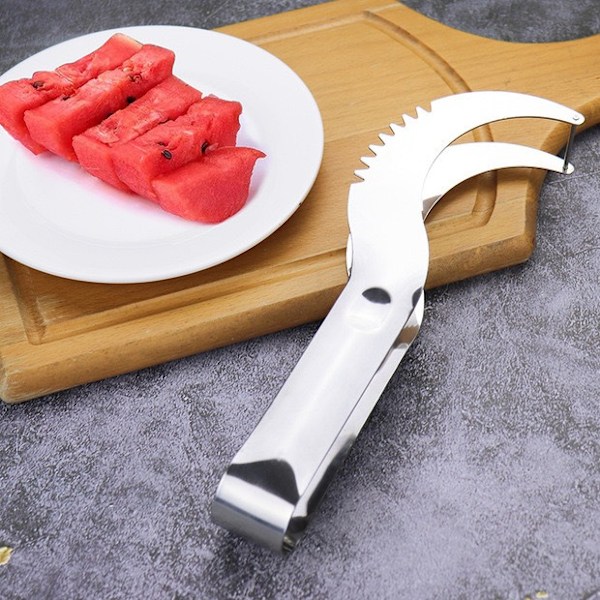 Watermelon Slicer – Designet vannmelonkutter som gjør det raskt og enkelt å skjære vannmelon – Premium rustfritt stål
