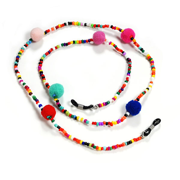 Lanyard, brillestråpeholderdesign, justerbare gummibånd, laget av tråd