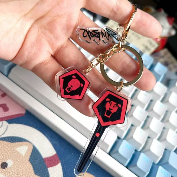 Demon Hunter K-Pop Demon Hunter Akryl Cheer Stick Nyckelring Anime Perifer Hänge 4st{bt}