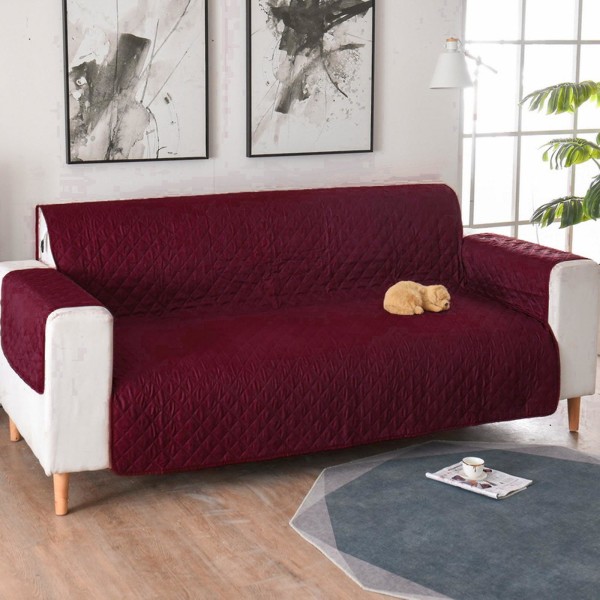 Reversibel Sofa Trekk For Pute Sofa Trekk For Hunder Vannbestandig Møbelbeskytter C Red