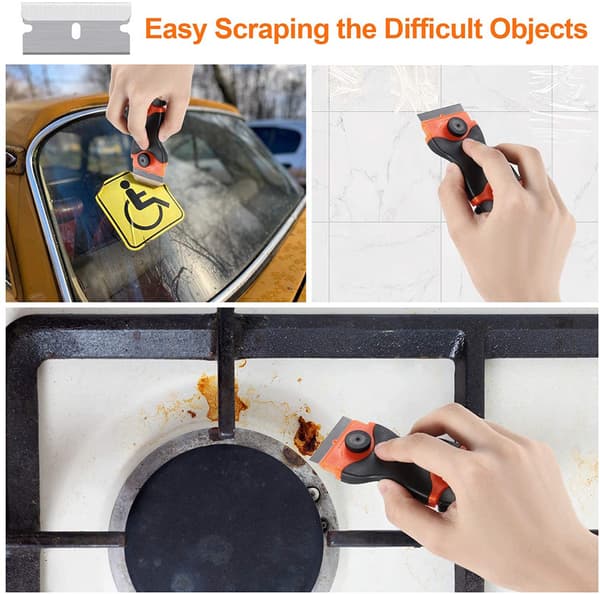 Squeegee Tool for Removing Labels, Registration Stickers, Tin