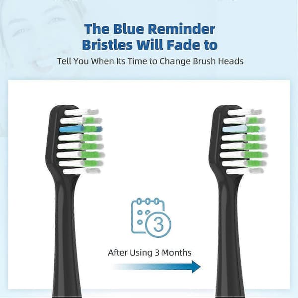 For Waterpik Complete Care 9.0 Sonic Electric Toothbrush 8-Pack Replacement Brush Heads Refill Compatible with WP-900 Models
