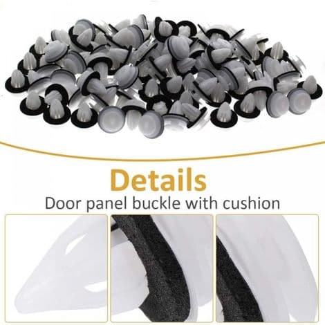 51418224768 Suitable for BMW E46 E53 E90 Car Door Panel Fastening Buckle, 100 Pcs