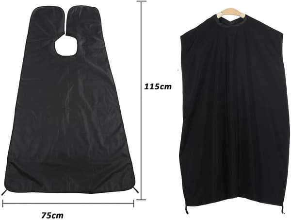 Skäggförkläde för skäggdesign  Samlingsduk för hår Skäggklippning Rakning Present till män（Vit）