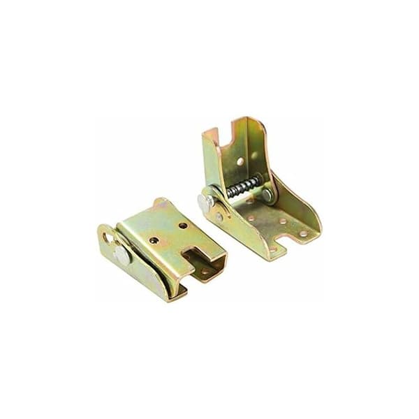 Self-locking 90-degree folding hinges, lockable office chair legs, folding steel brackets, hidden hinges, 2-pack with adjustment screws