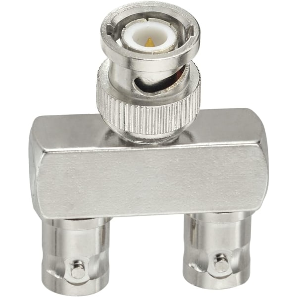 Splitteradapter 2-pak BNC Hane til Dobbel BNC Hunn Tee Type 3-veis Audio RF Koaksial Kontakt