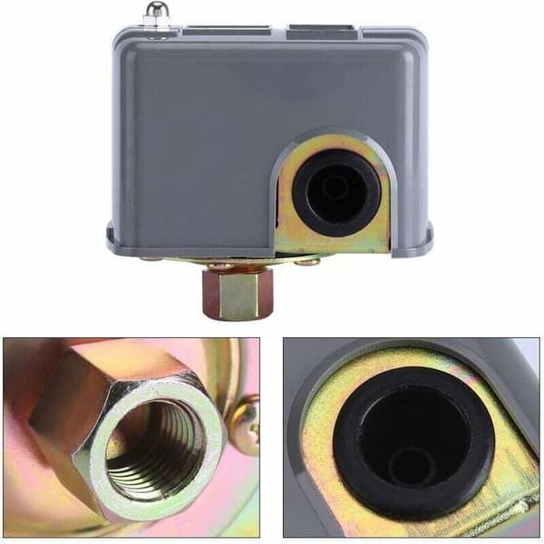 40-60 PSI pump pressure switch, adjustable spring-loaded pressure switch for self-priming, double-injection garden water pump
