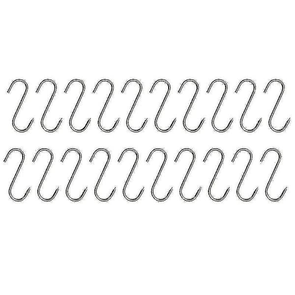 Stainless Steel S-Hook, Bacon Hook, S-Meat Hook, Pointed Meat Hook for Hanging Pork, Beef and Mutton, Heavy Duty Hook, Roast Meat Hook