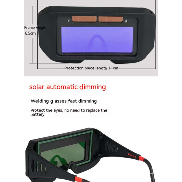 Solar Auto Darkening Hitsaus Kypärä Silmäsuoja Hitsaaja Cap Suojalasit Koneleikkuri Juotosmaski Suodatin Linssi Työkalut