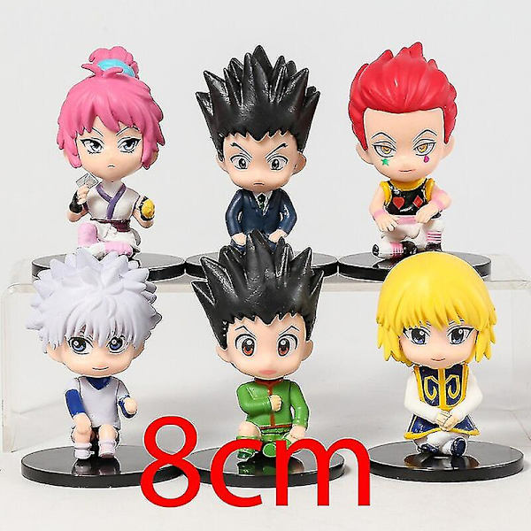 Söta PVC-figurer 6 st/setB