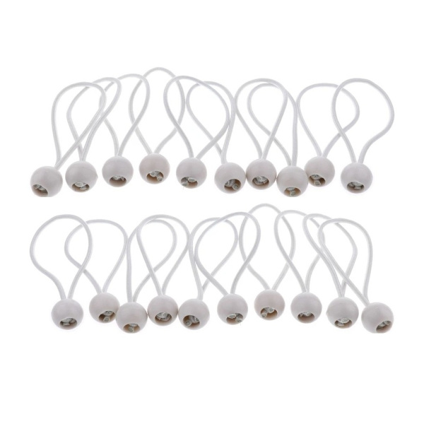 Elastiska Bungee-snören - Gummiband med kulor 10-Pack