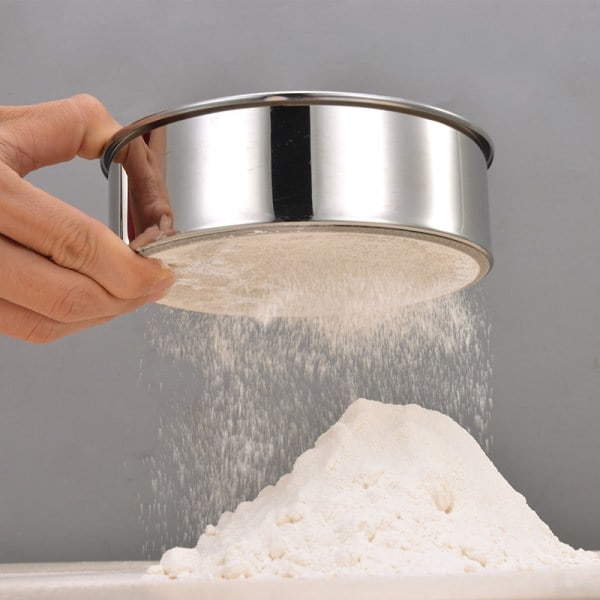 Rustfritt stål melsikt Mesh Bakeware Sil Rustfritt Stål