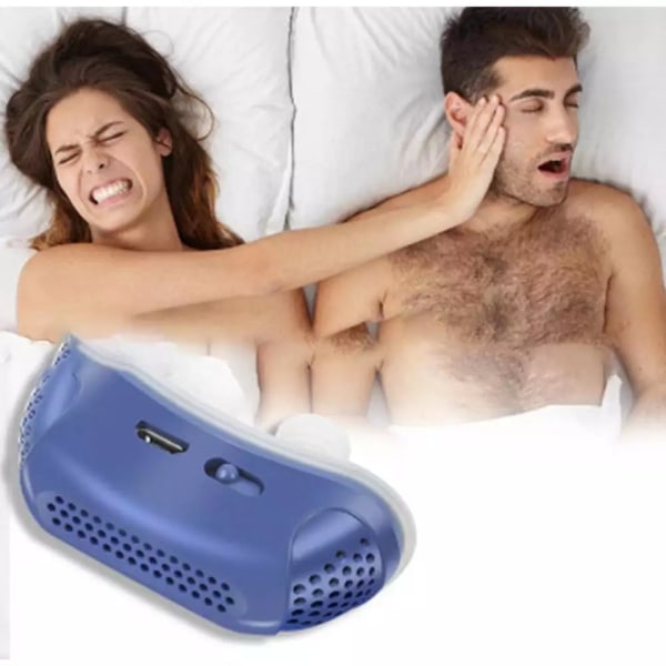 Anti-snorke-enhet Snorkestopper, bærbare neseventilplugger Luftrenser Komfortabelt å sove Pustehjelp Anti-snorking