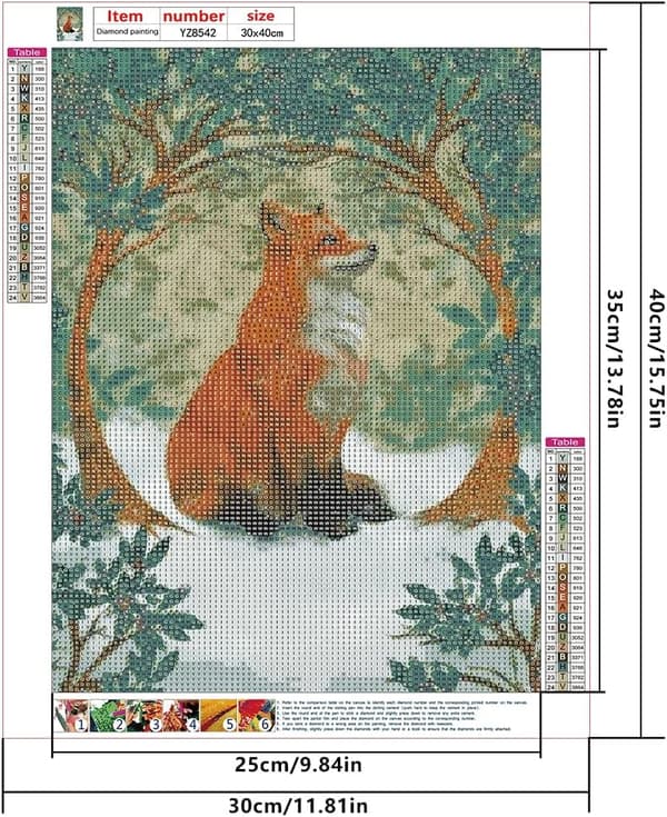 30*40cm 5D Diamantmaling Rhinestone Fuld Runde Dyr Anime,Di