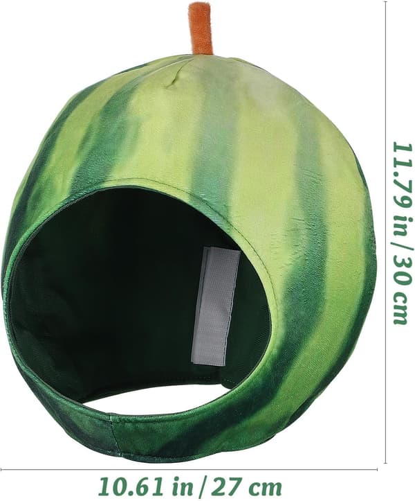 Plysj Vannmelonformet Fest Hodeplagg med PP Bomullsfyll, Trendy Søt Design
